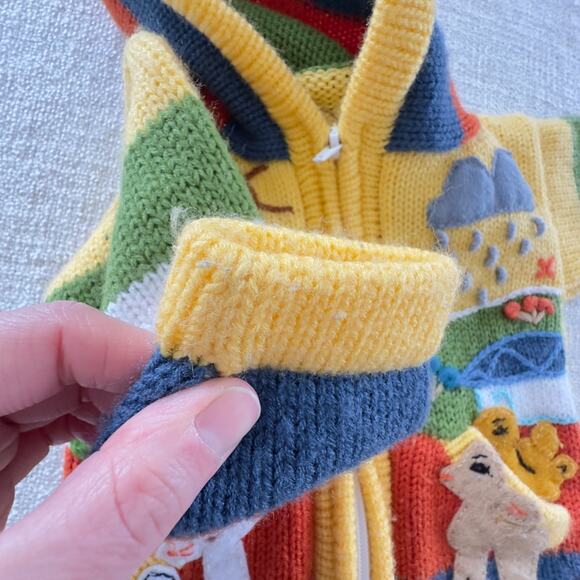 Peruvian Children's Zip-up Sweater VGUC 6-12mo - Picture 6 of 6